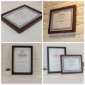 Classical A4 Wood Certificate Diploma Picture Frame Certificate Holder